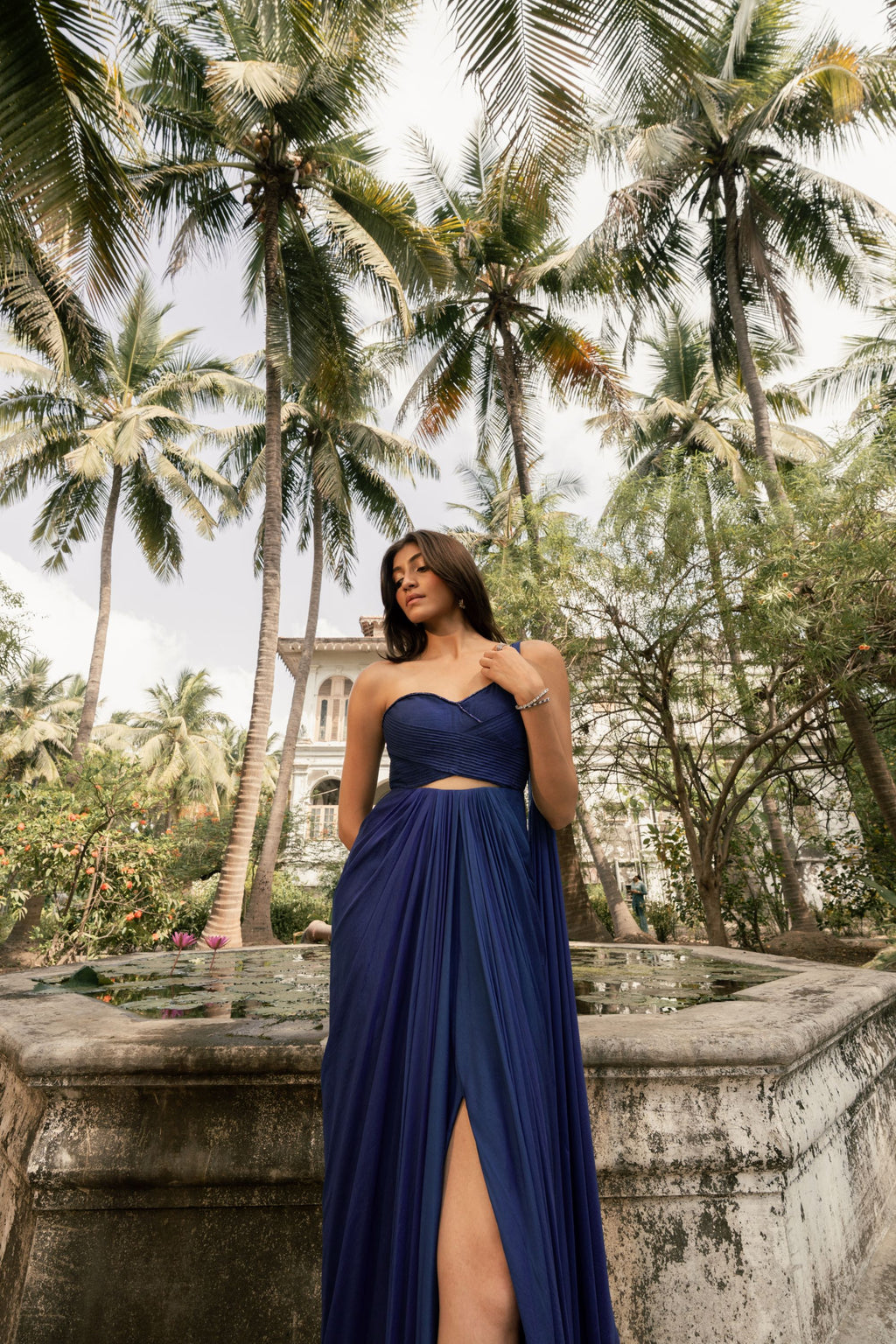 Blue Hydrangea Gown