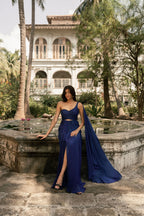 Blue Hydrangea Gown