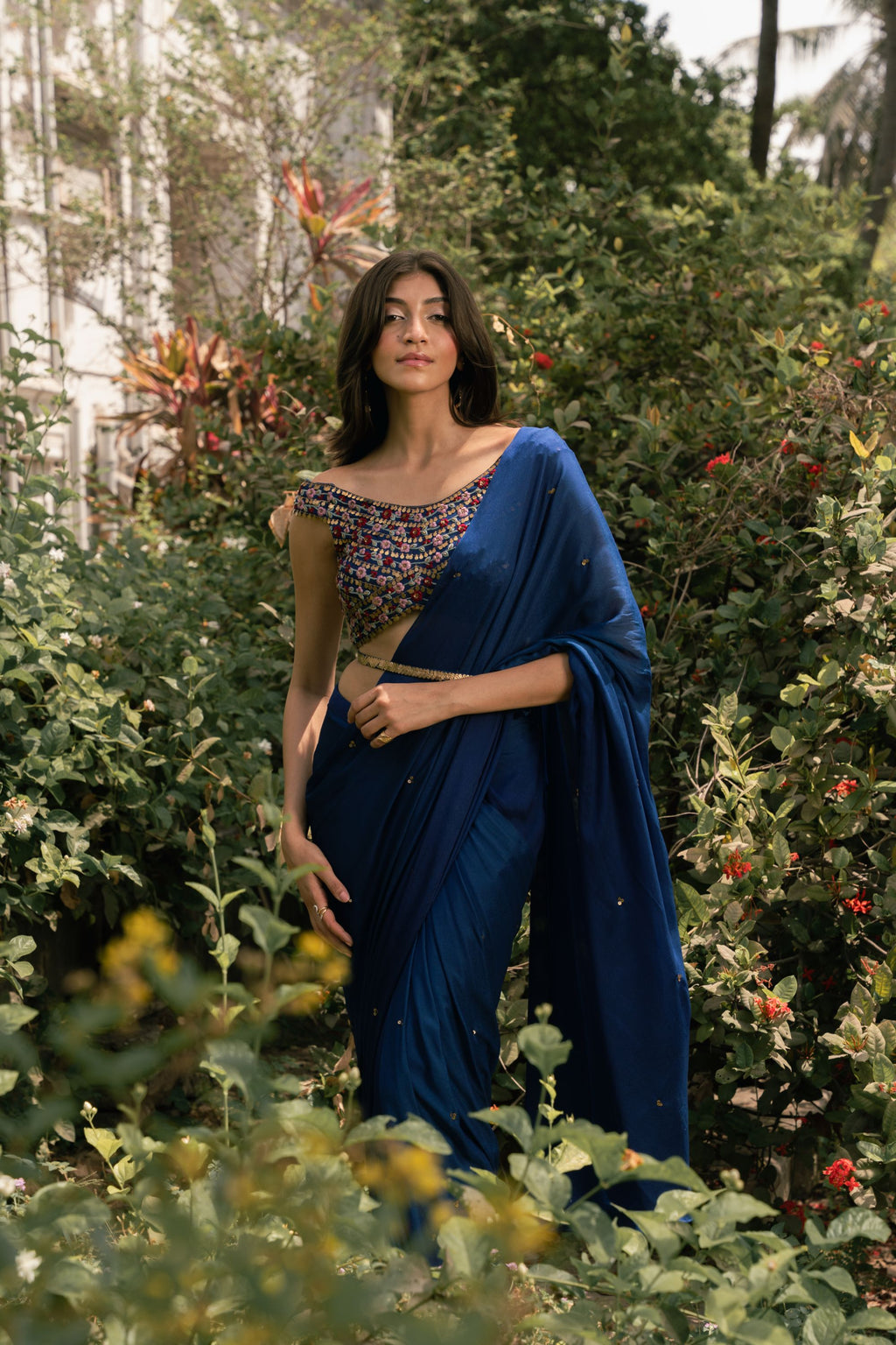 Blue Bell Drape Saree