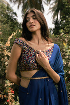 Blue Bell Drape Saree