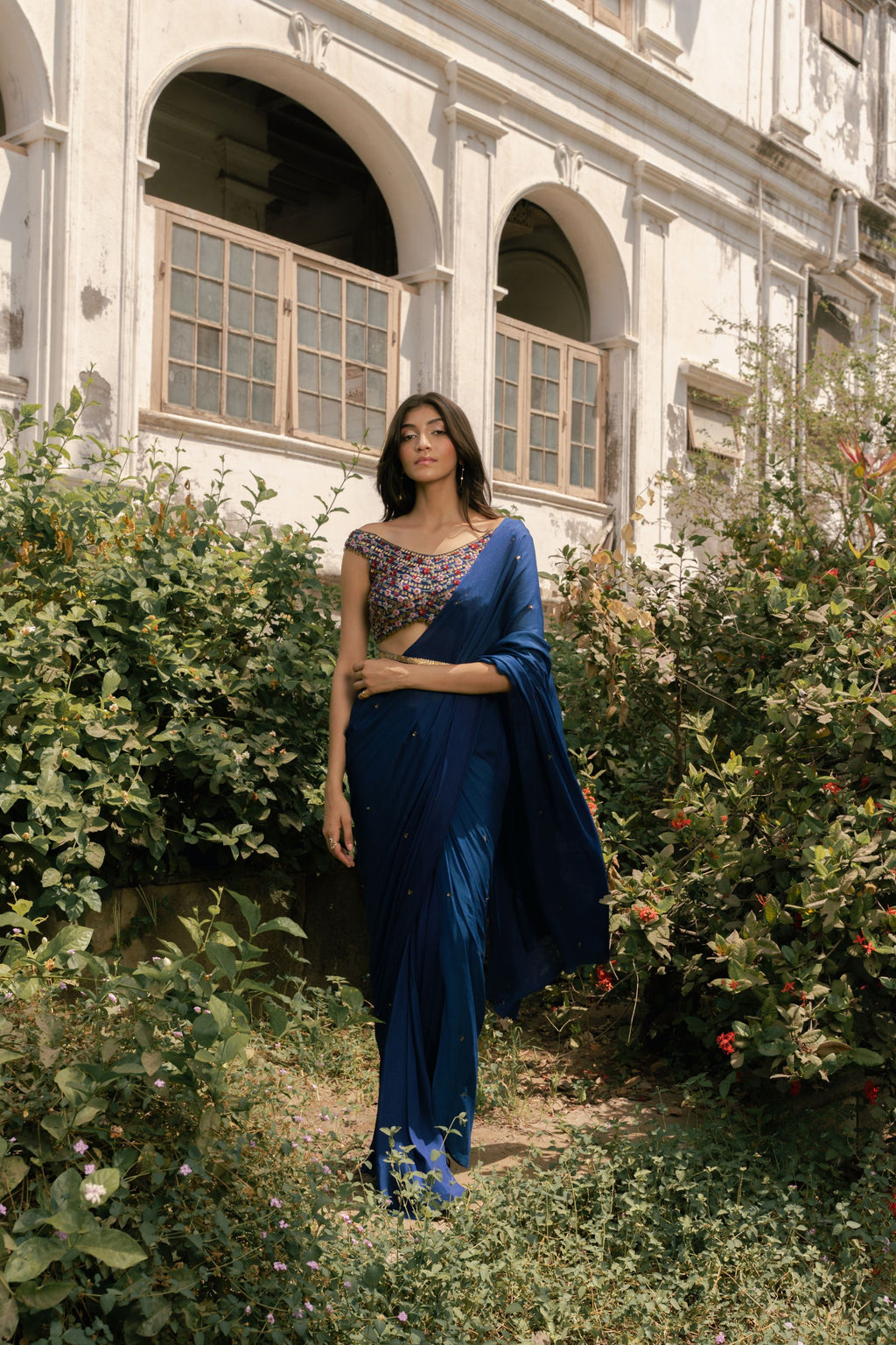 Blue Bell Drape Saree