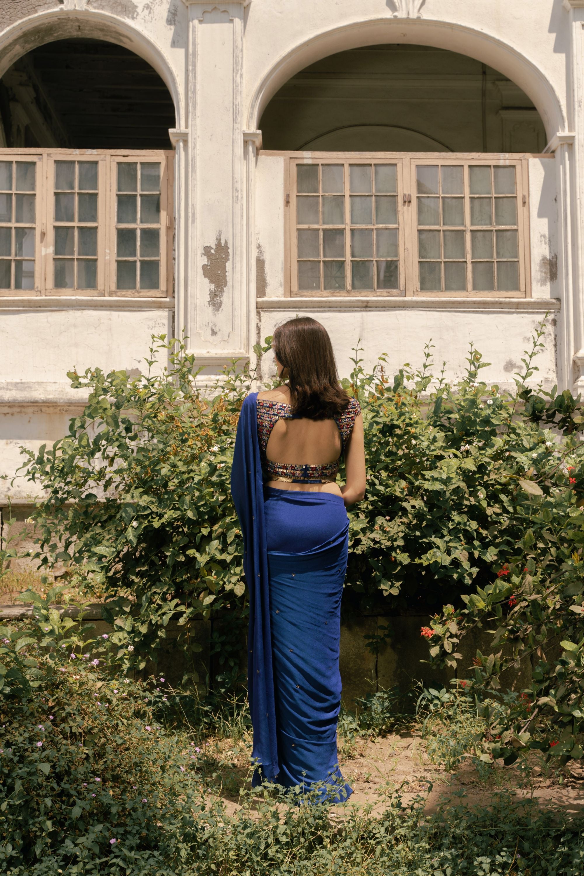 Blue Bell Drape Saree