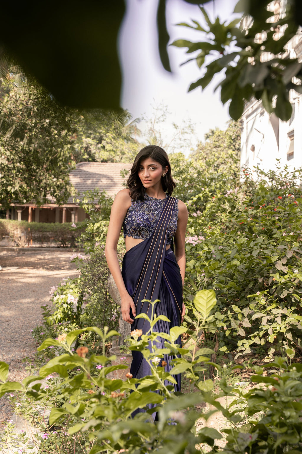 Blue Magic Drape Saree