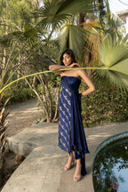 Midnight Anemone Sheath Gown