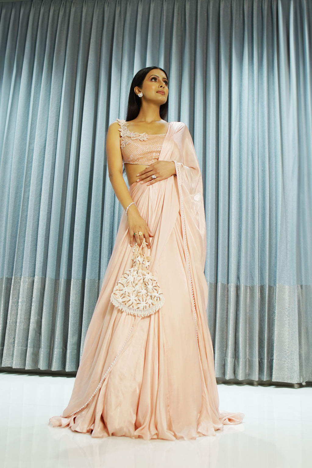 Geeta Basra in Maya Draped Saree Set