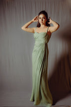 Keerthy Suresh in Anastasia Draped Gown