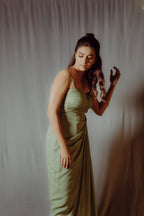 Keerthy Suresh in Anastasia Draped Gown