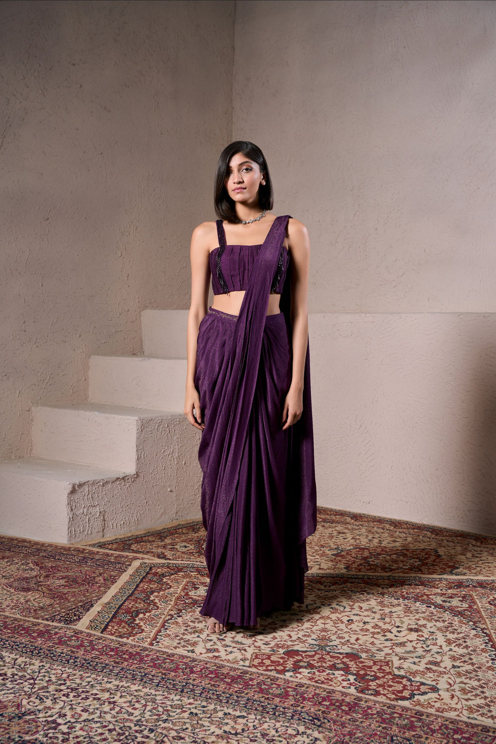 Cadbury Gold Draped Saree