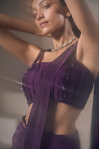 Cadbury Gold Draped Saree