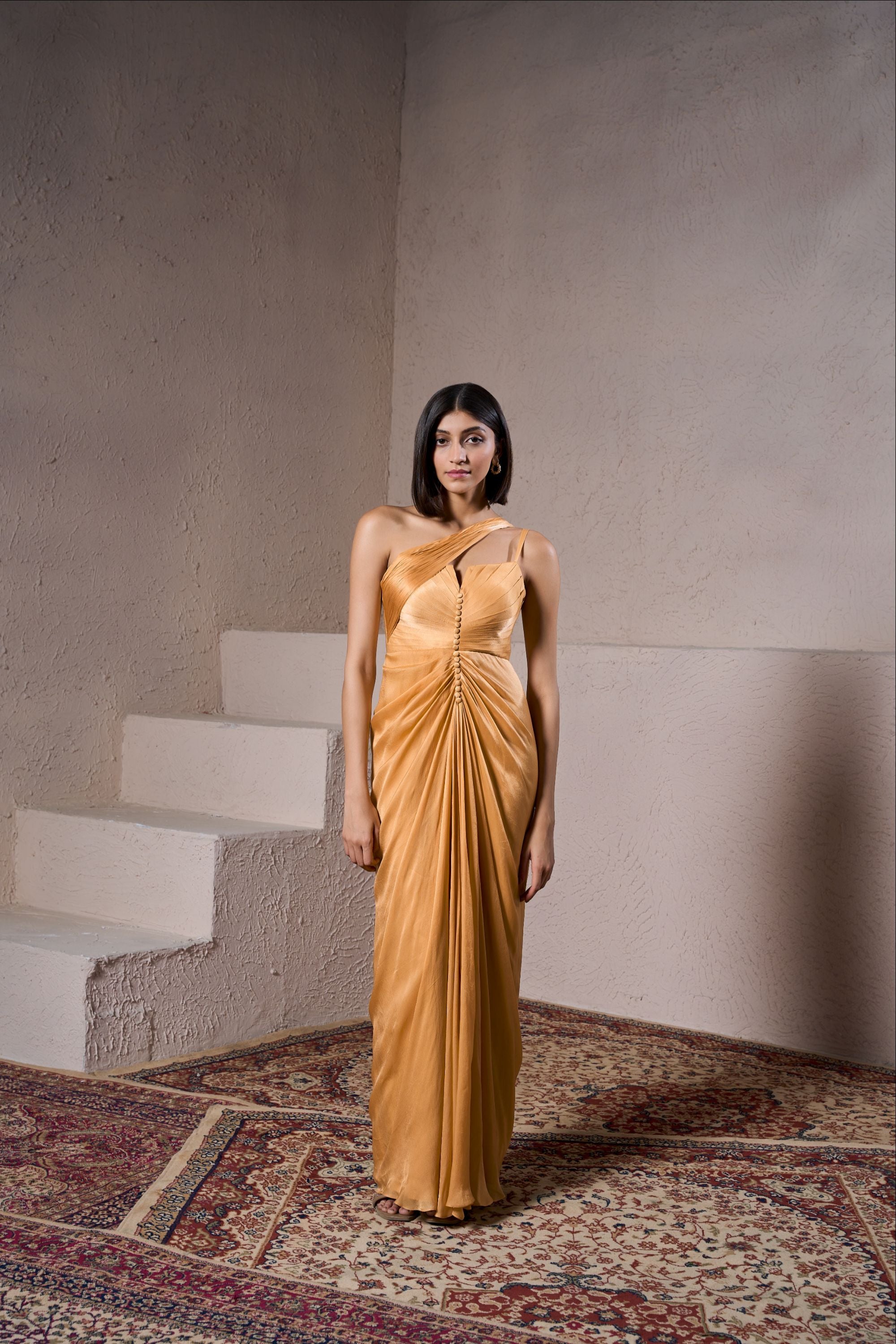 Alphonso One shoulder Gown
