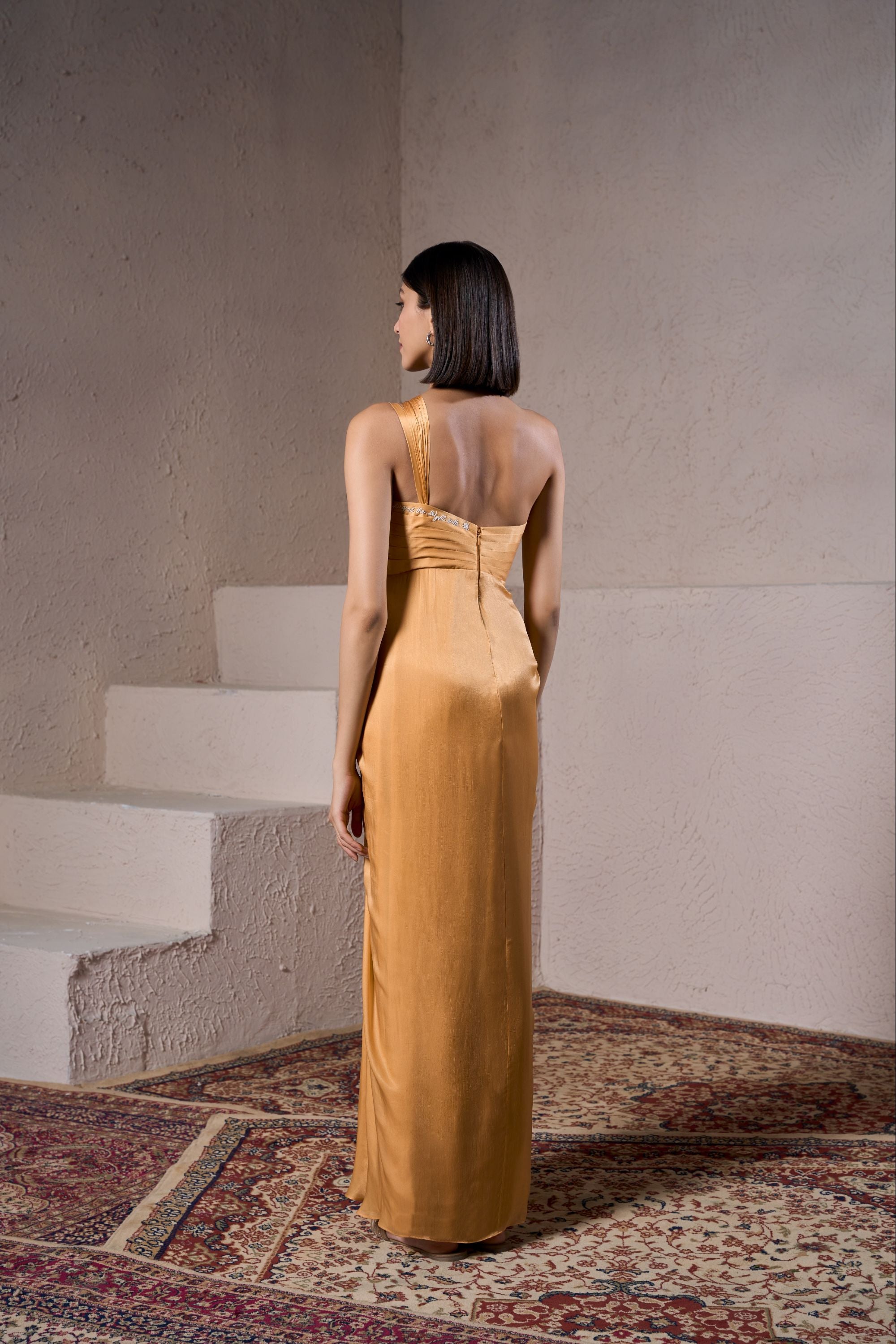 Alphonso One shoulder Gown