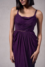 Cadbury Gold Draped Gown
