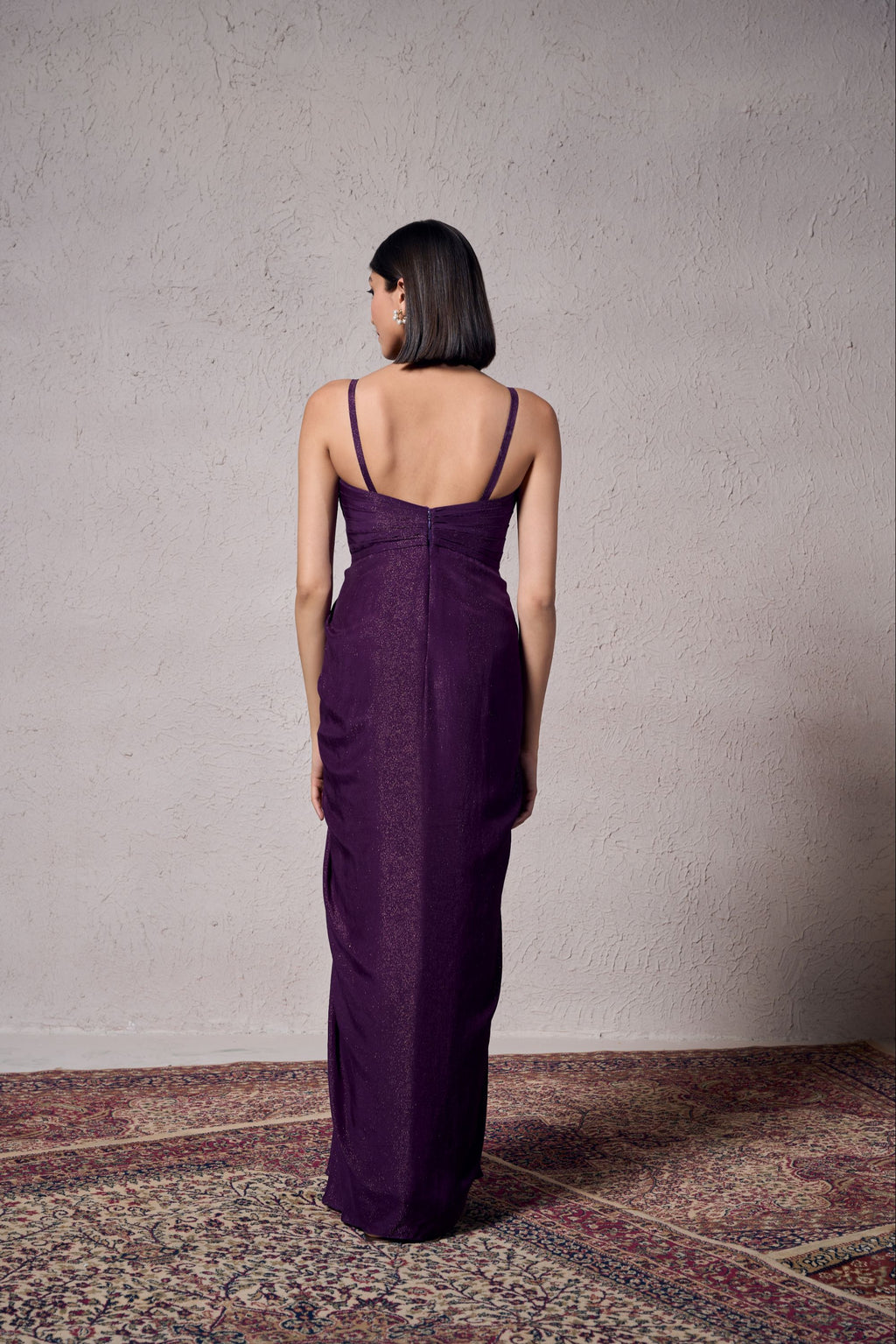 Cadbury Gold Draped Gown