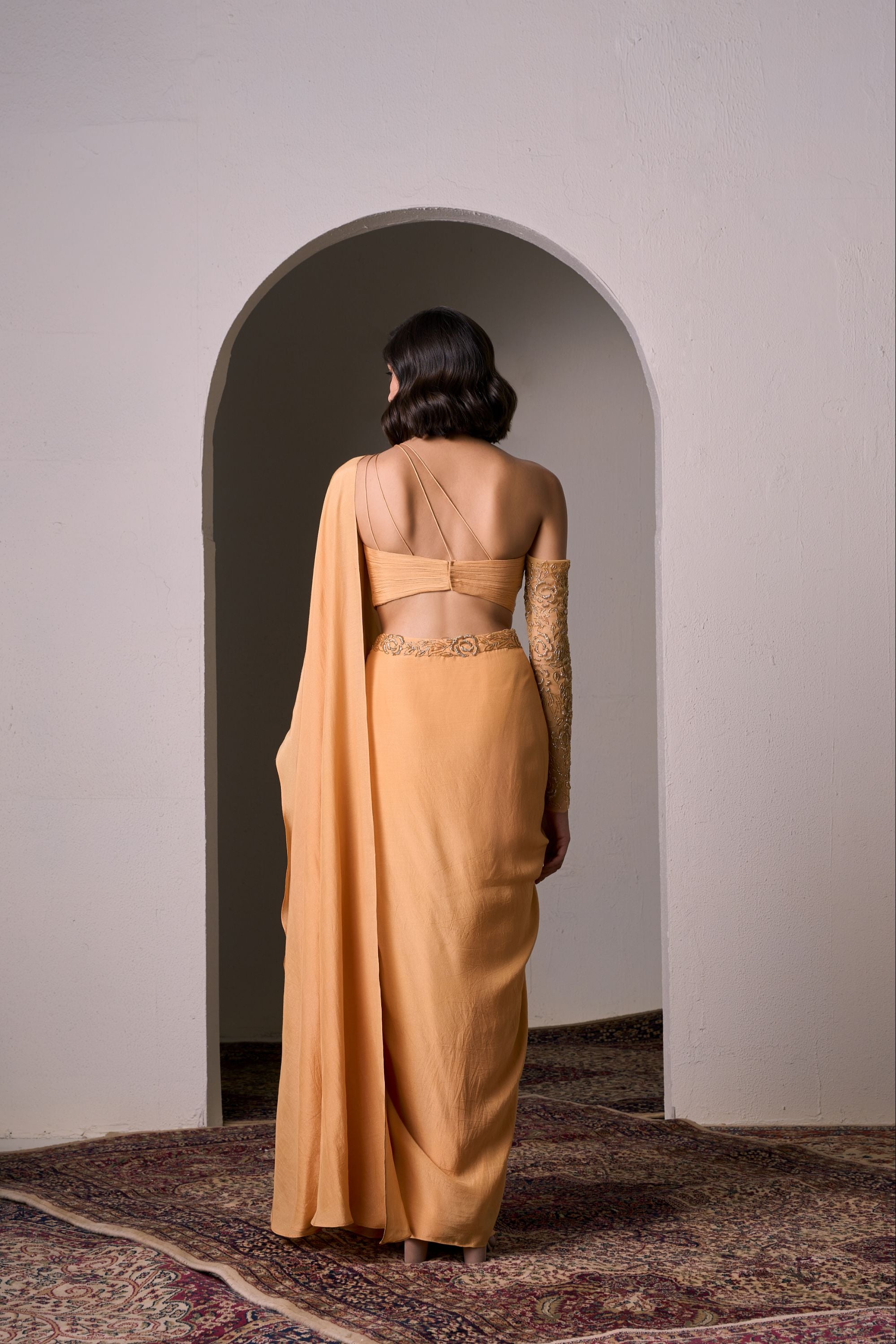 Alphonso One Shoulder Saree