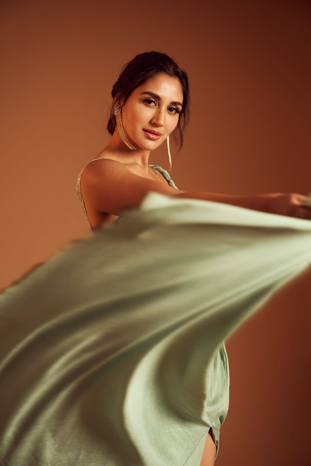 Nikita Dutta in Anastasia Draped Gown