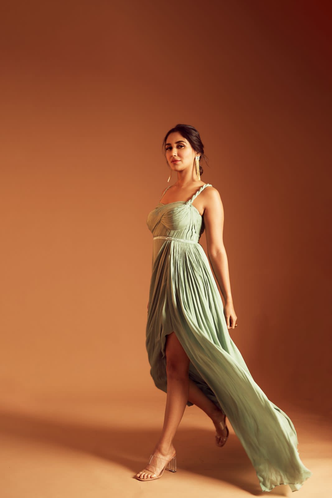 Nikita Dutta in Anastasia Draped Gown