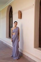 Aster pre draped saree