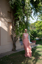 Peony pre draped saree