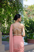 Peony pre draped saree