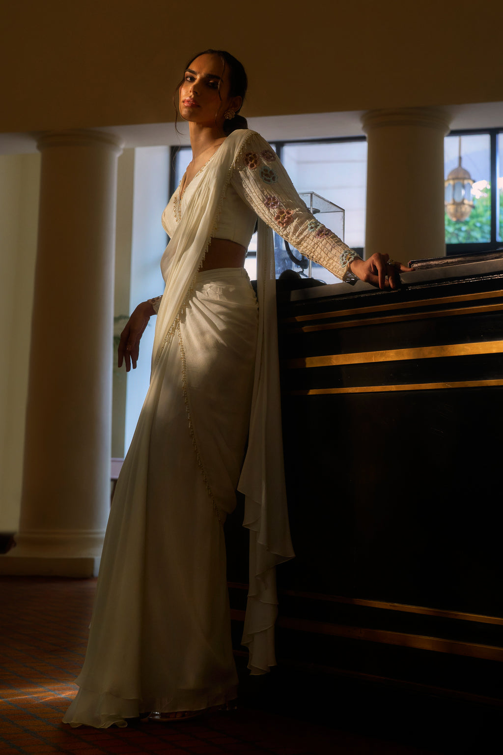 Emma Draped Saree Set