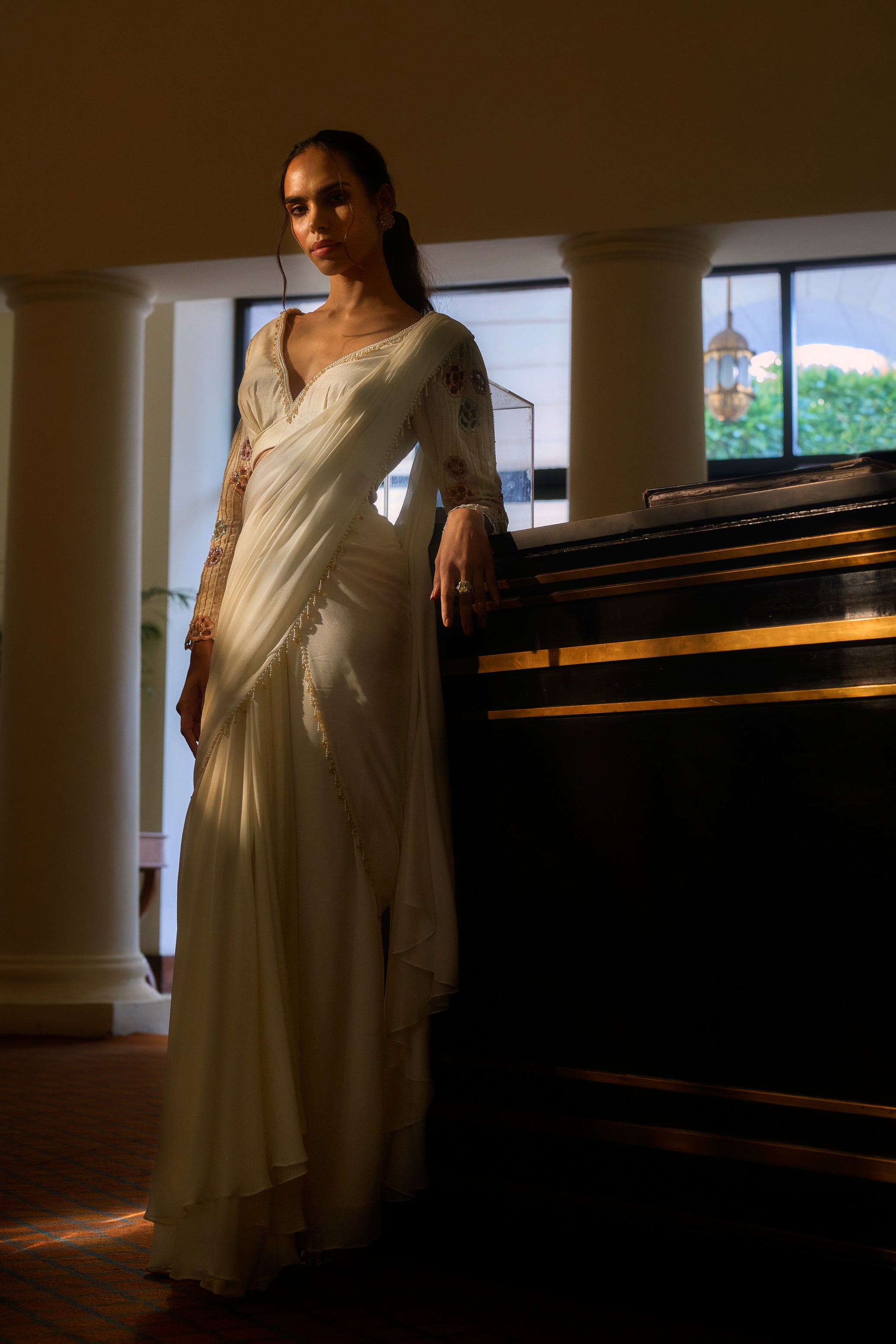 Emma Draped Saree Set