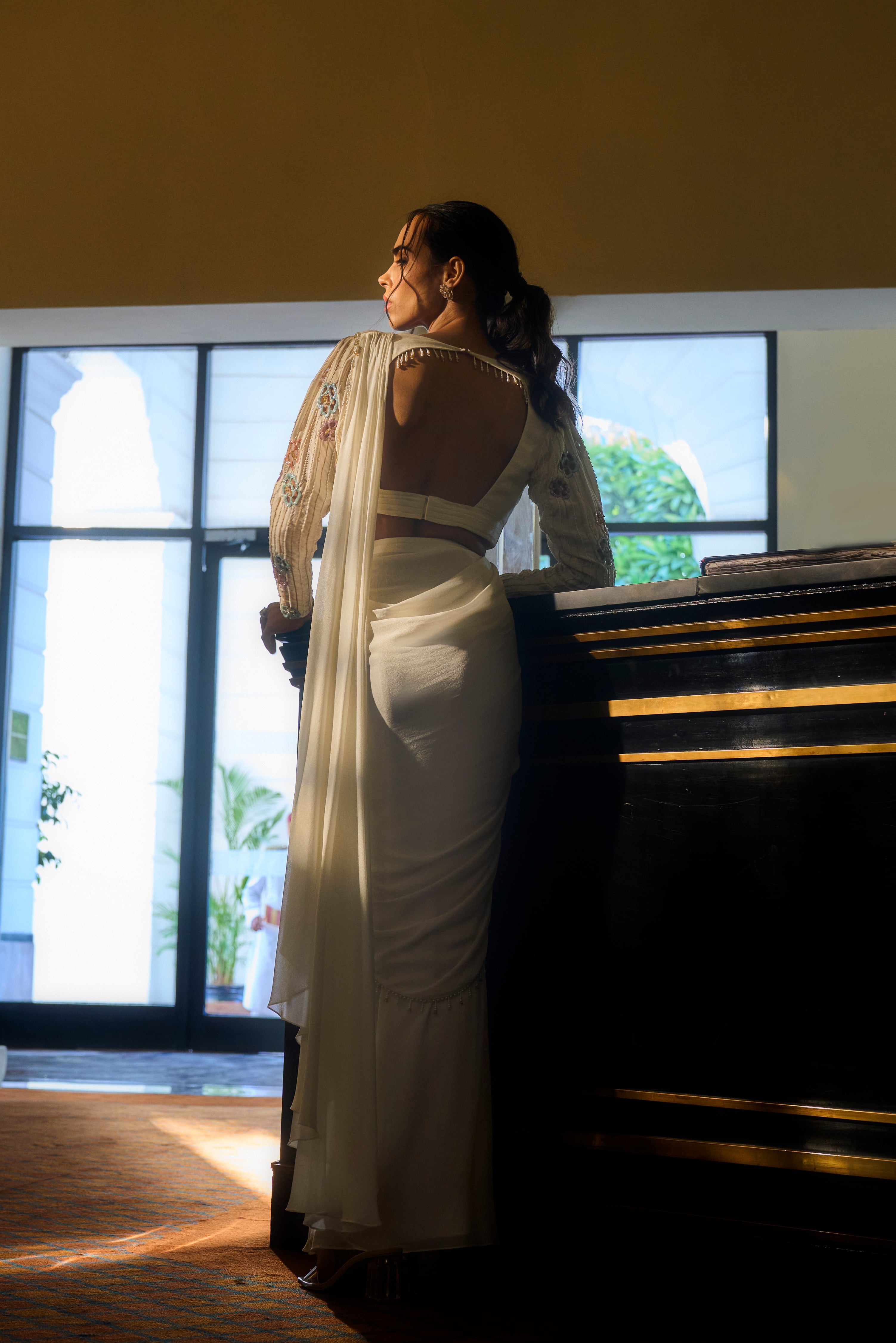 Emma Draped Saree Set