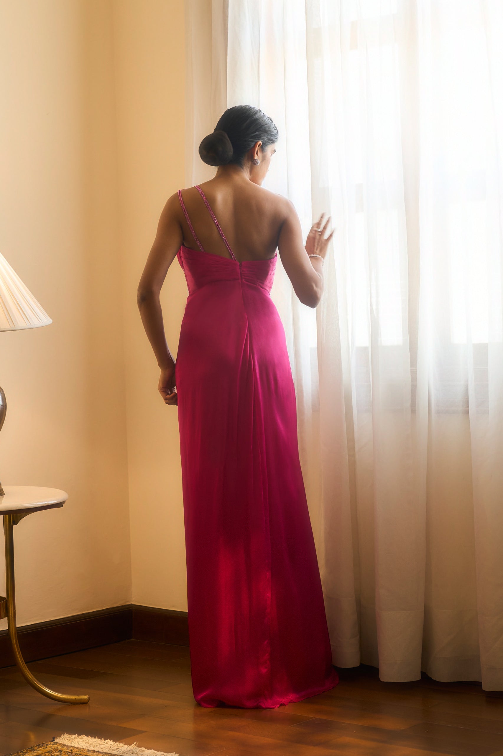 Rosaline One-shoulder Gown