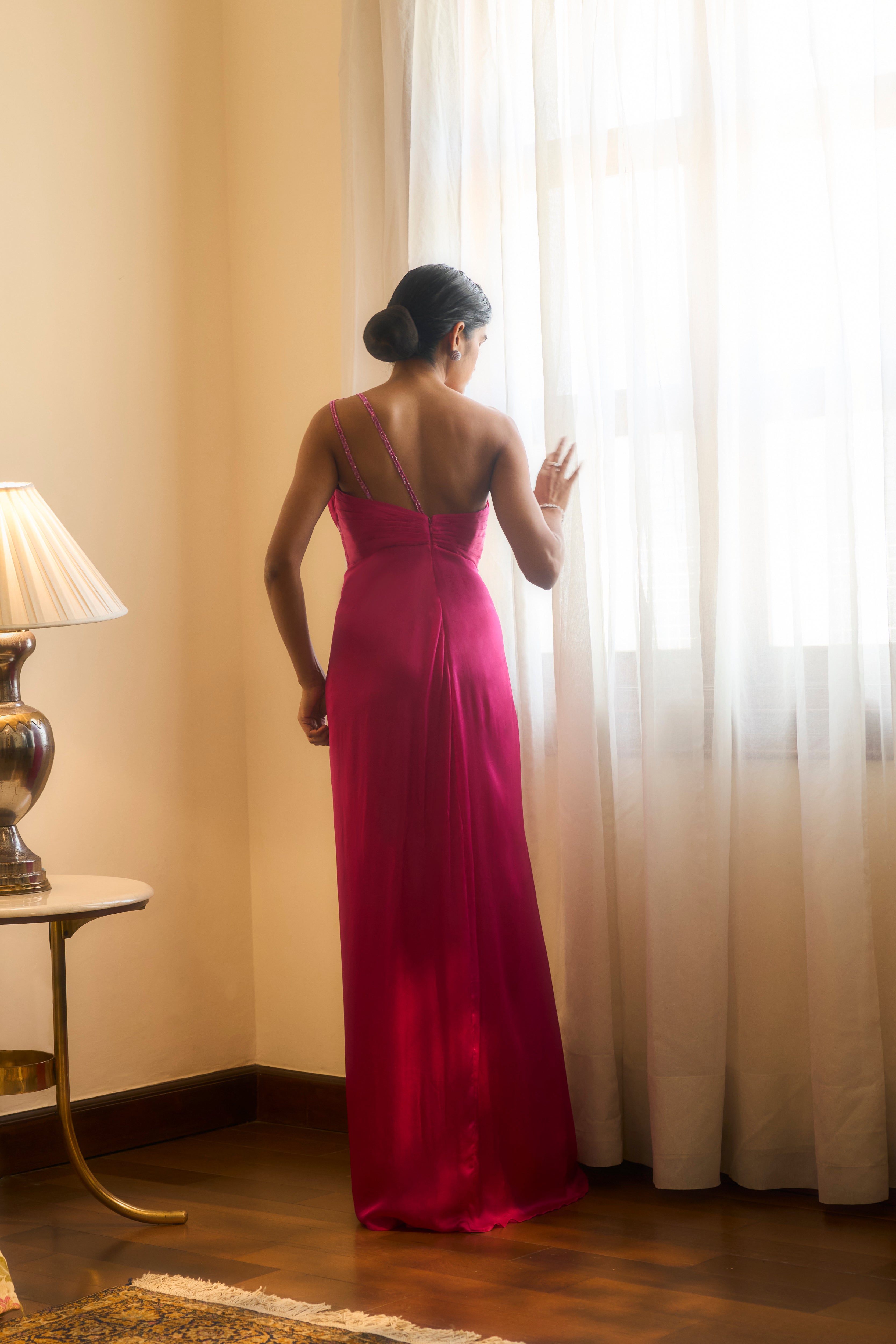 Rosaline One-shoulder Gown