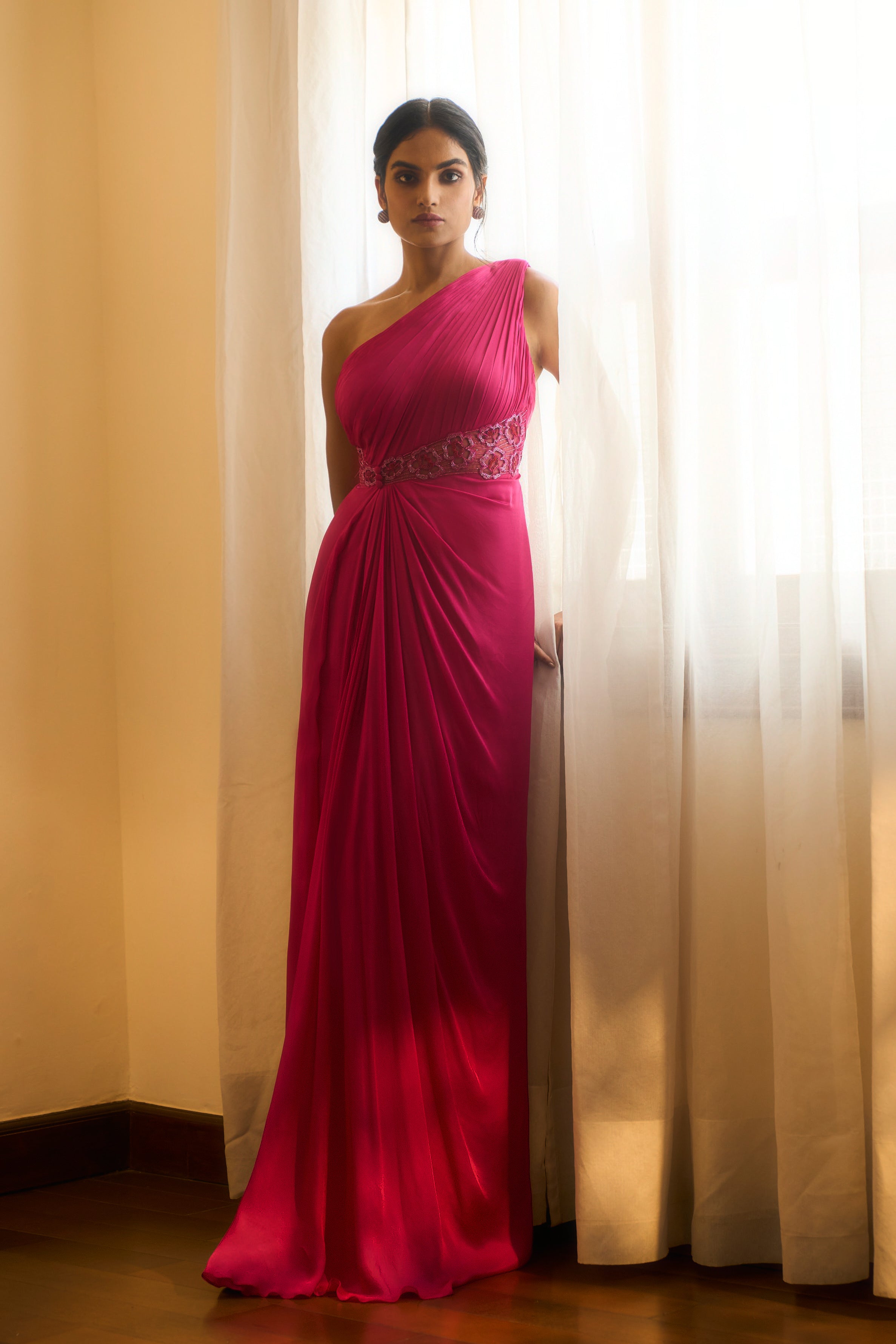 Rosaline One-shoulder Gown