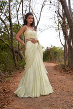 English Daisy Saree Set