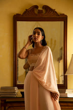 Daffodil pre draped saree