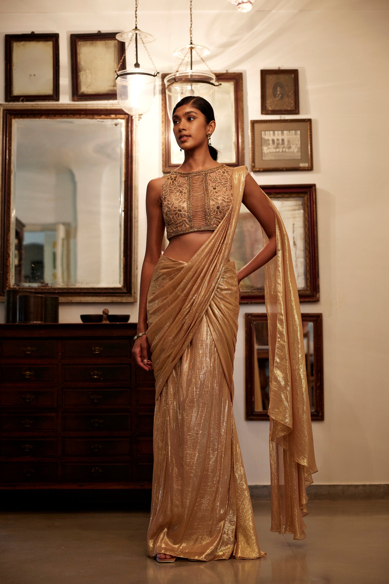 Noah Draped Saree Set