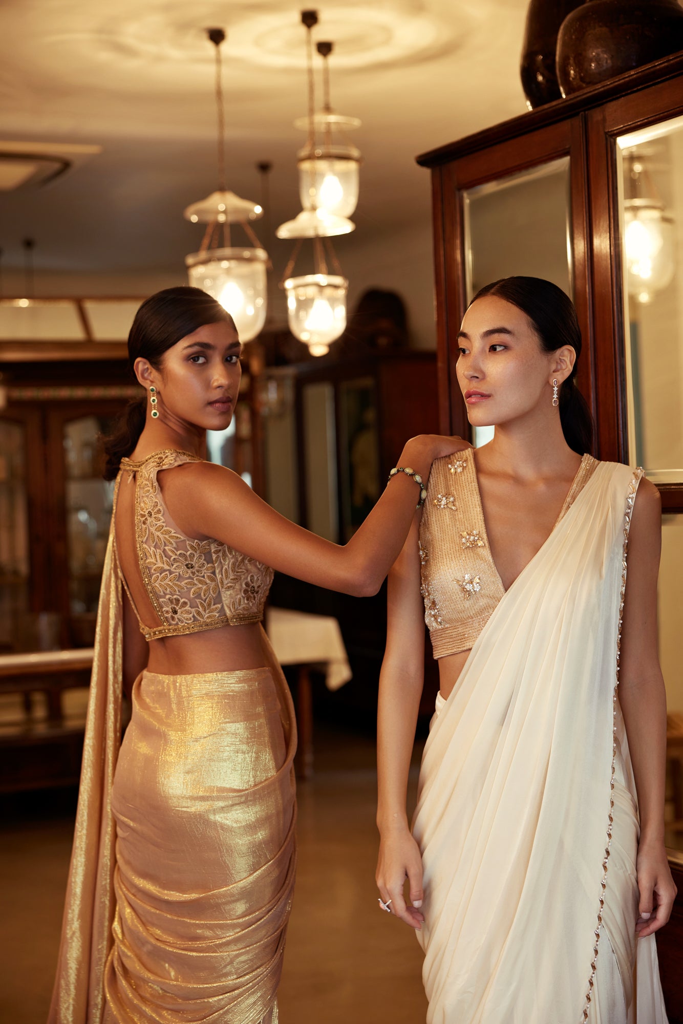 Noah Draped Saree Set