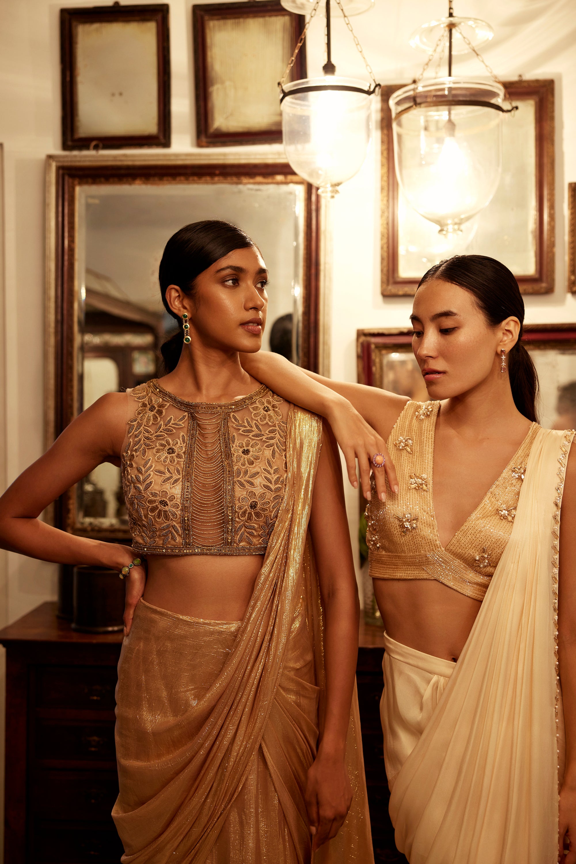 Noah Draped Saree Set