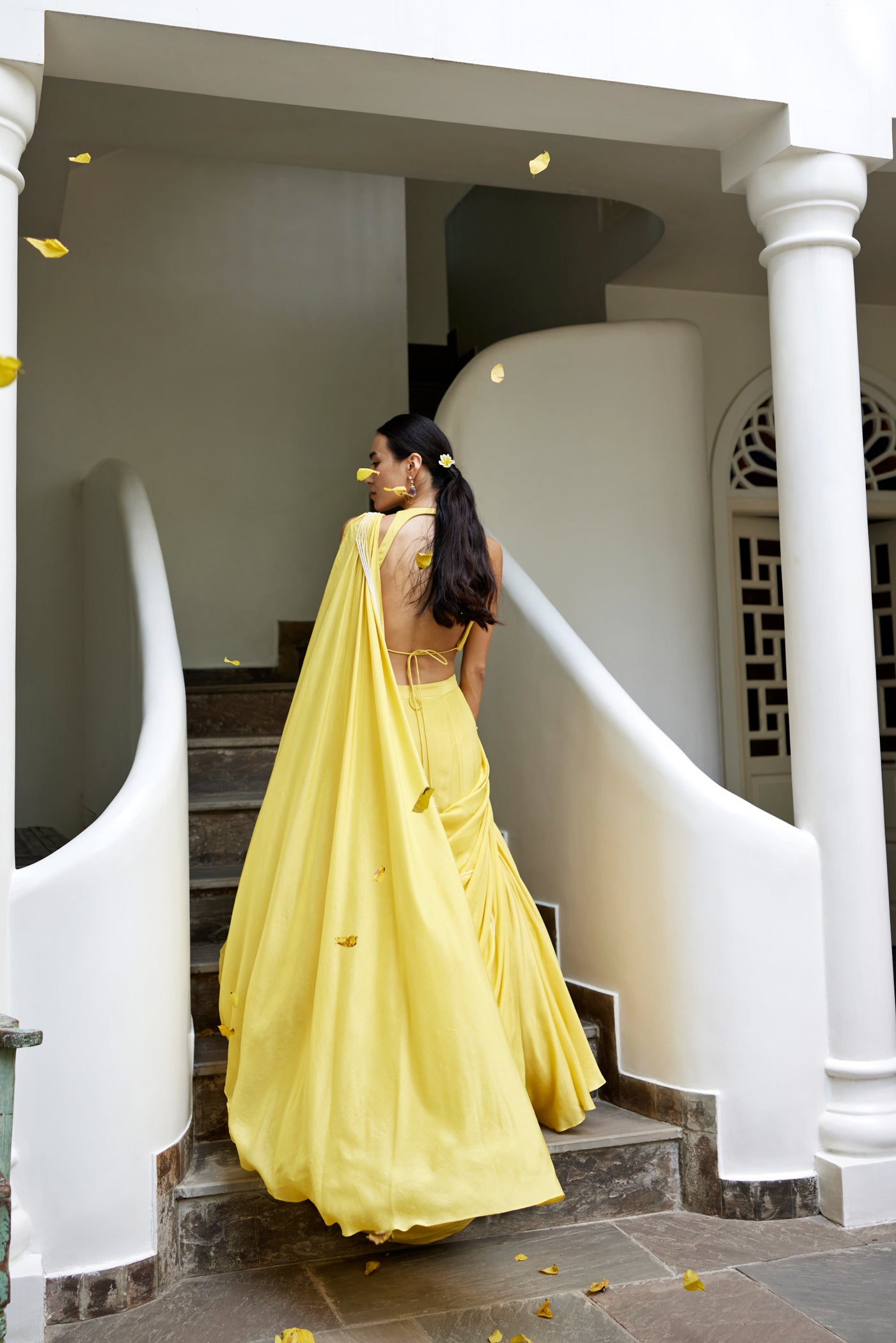 Ella Draped Saree Set