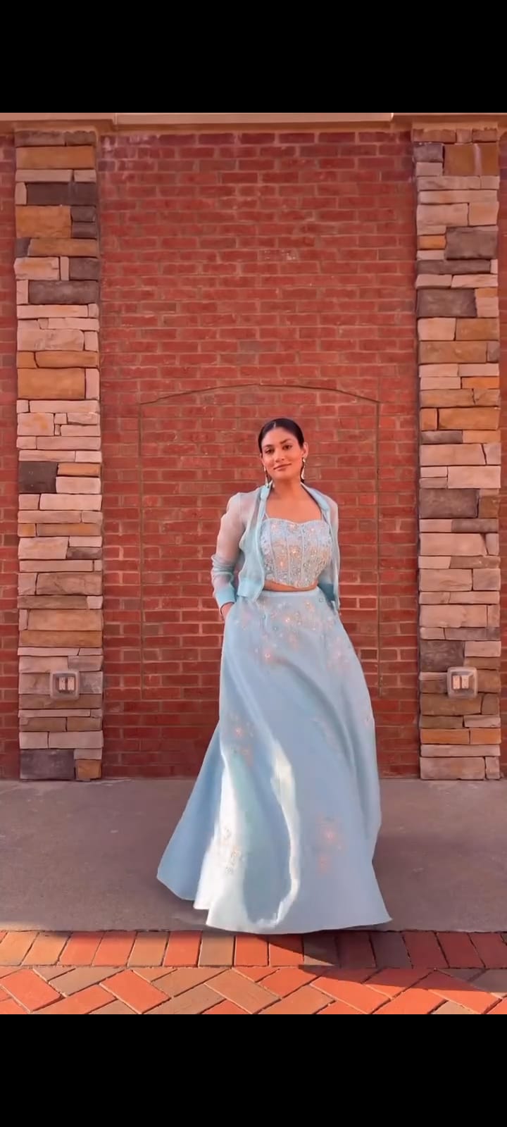 Radha Patel in Mermaiden Lehenga Set