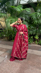Rita Bachkaniwala in Pooja anarkali set