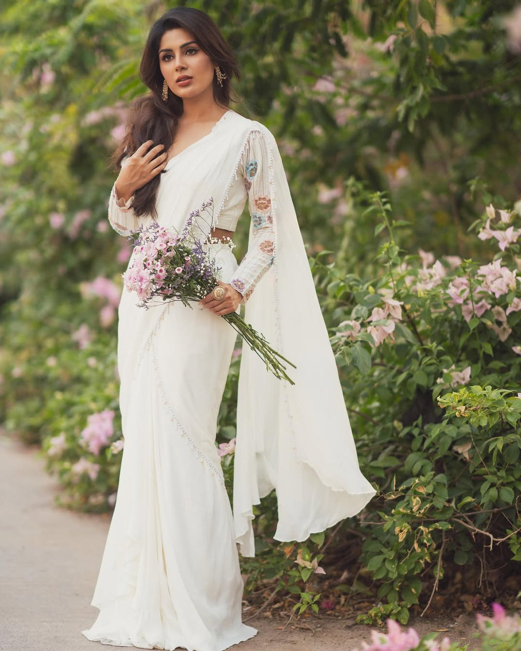 Samyuktha Menon in Emma Draped Saree Set