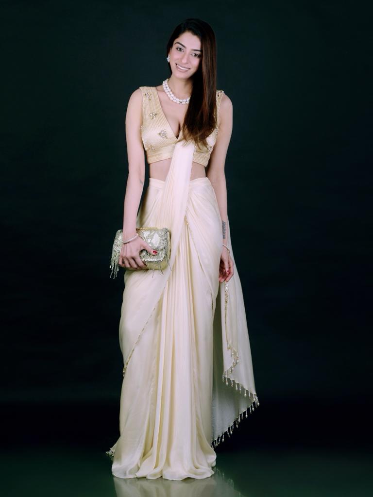 Mia Draped Saree Set