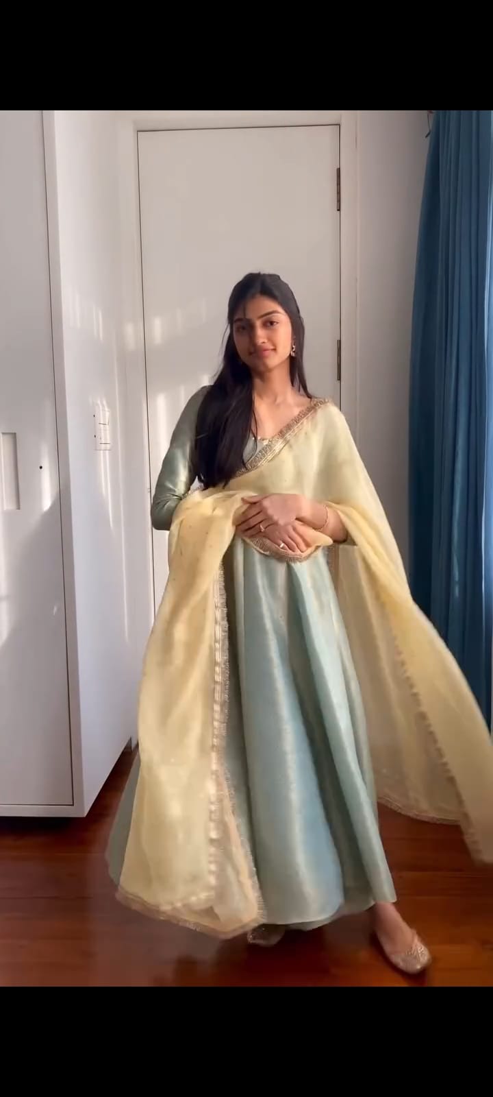 Vidhi Kheni in Radha anarkali set