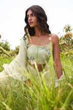 Shamita Shetty in Olivine Skirt Set